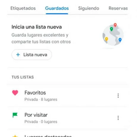Tu lista de lugares