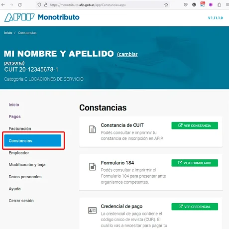 Constancias