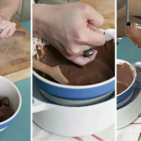 Preparación del chocolate