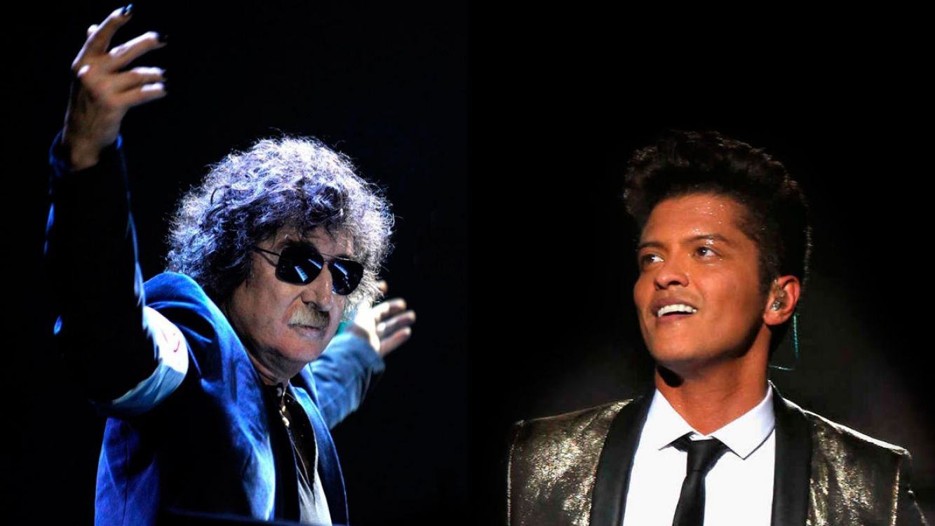 Charly García le exige 2 millones de dólares a Bruno Mars