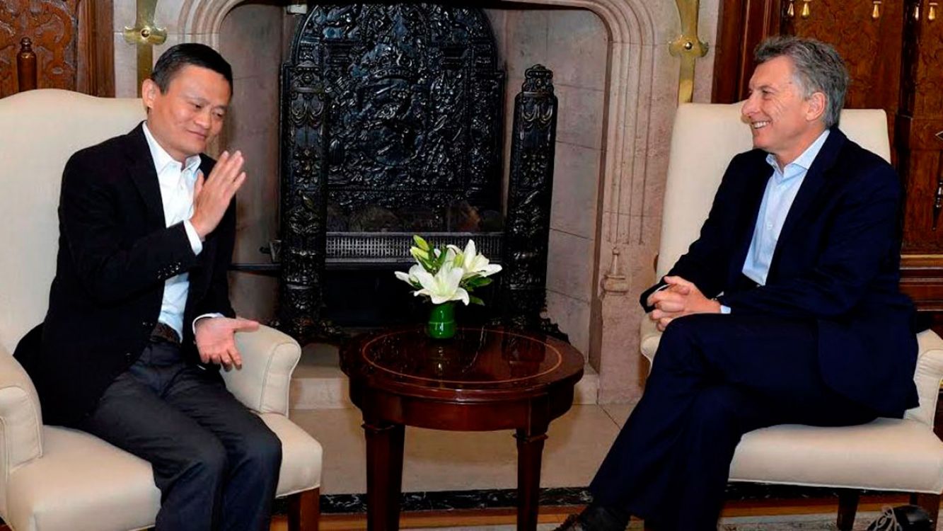 Participaron del encuentro el presidente Mauricio macri y el empresario chino Jack Ma