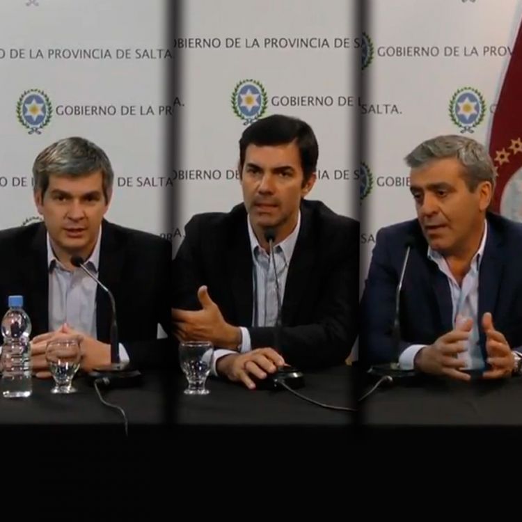 Conferencia de Prensa Marcos Peña, Juan Manuel Urtubey y José Cano