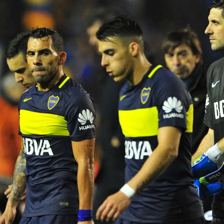La decepción de los jugadores de Boca Juniors