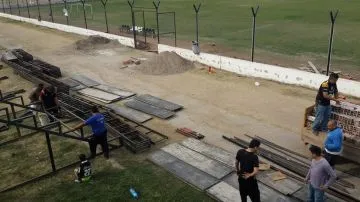 Obras en el estadio Doctor Luis Güemes.