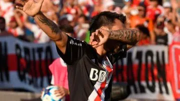 Nacho Scocco, autor del primer gol