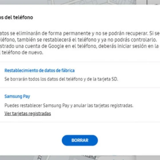 Borrá los datos