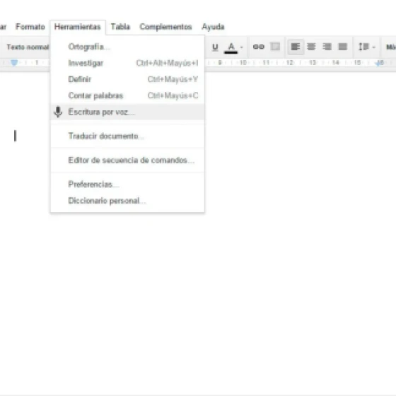 Escritura por voz