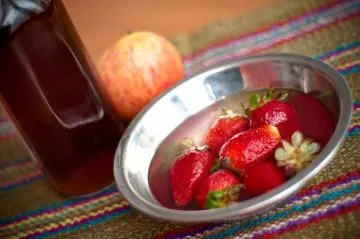 Limpiador casero de vegetales y frutas con vinagre blanco