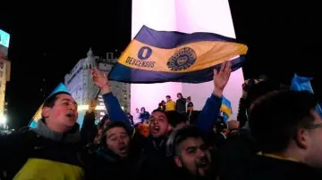 Festejos en el Obelisco