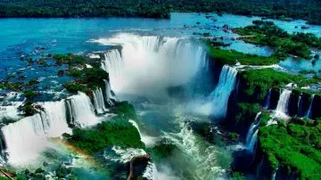 Imágen aérea de las Cataratas del Iguazú