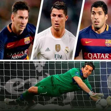 Lionel Messi, Cristiano Ronaldo y Luis Suárez