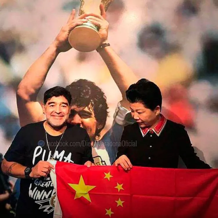 Maradona aceptó la oferta y será el nuevo embajador de la Superliga China