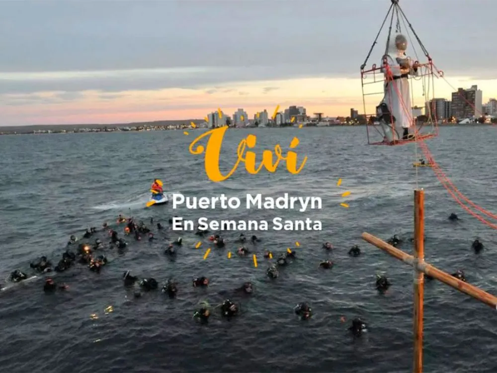 El 14° Via Crucis submarino, único en el mundo, se realizará en Puerto Madryn