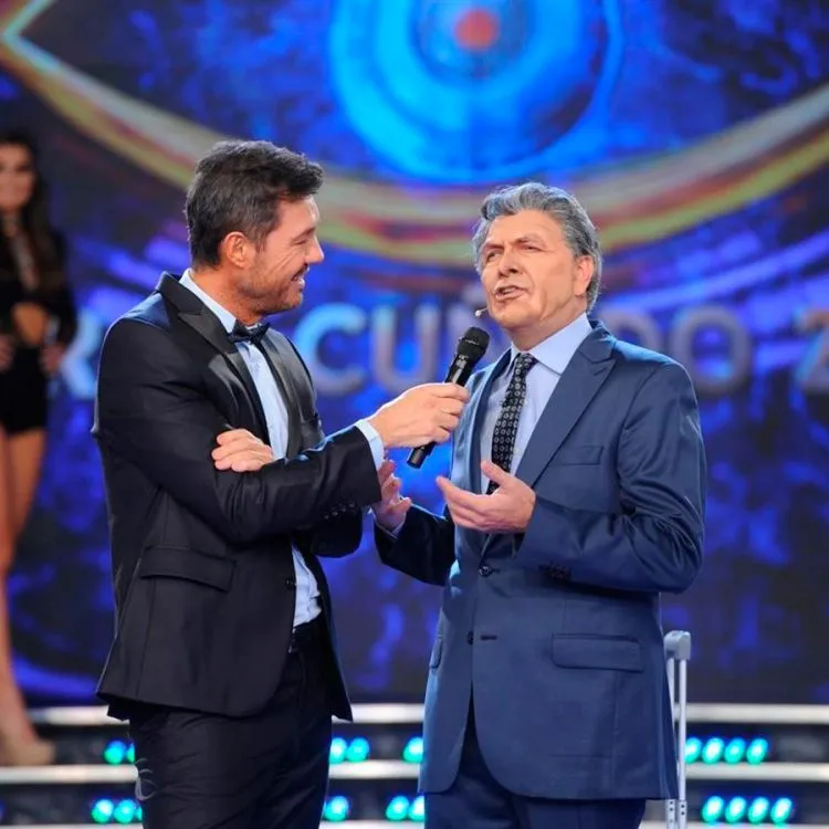 Marcelo Tinelli y "Mauricio Macri" interpretado por Freddy