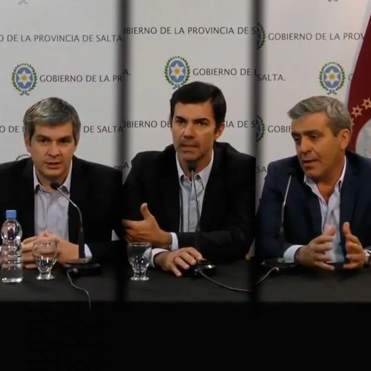 Conferencia de Prensa Marcos Peña, Juan Manuel Urtubey y José Cano