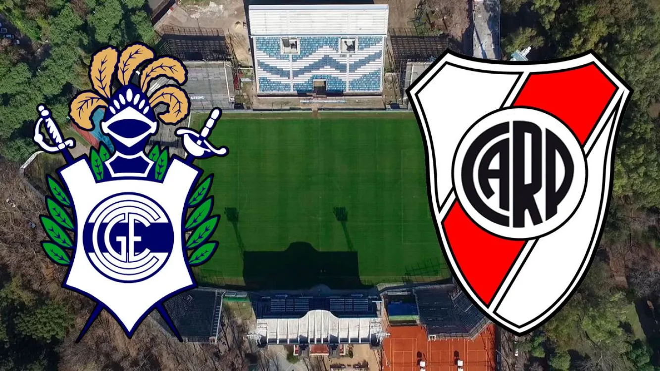 Gimnasia y Esgrima vs River Plate desde las 21:15.