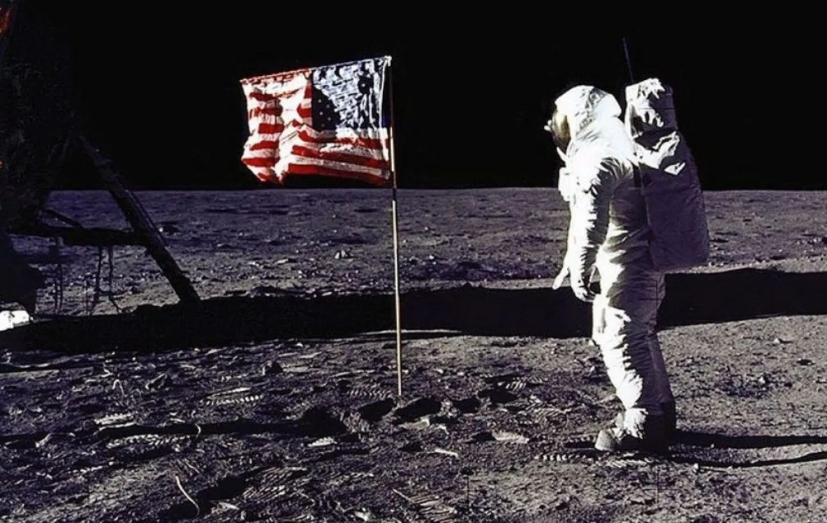 Una imagen de la primera llegada del hombre a la Luna, en julio de 1969