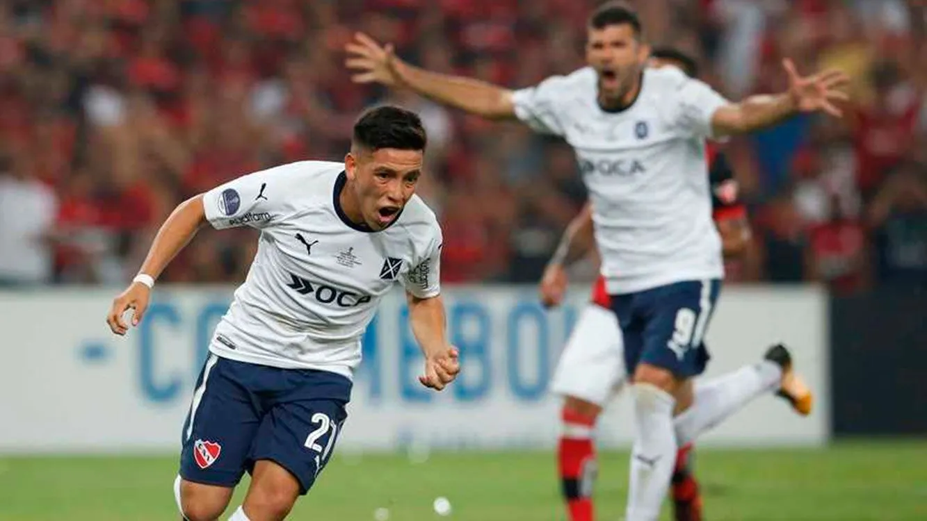 Independiente campeón de la Copa Sudamericana 2017. Barco festeja su gol